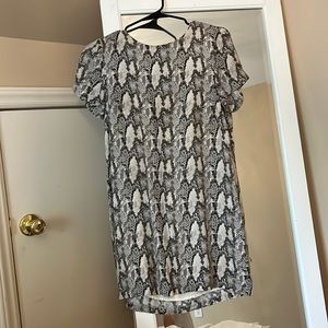 Snakeskin Mini Dress